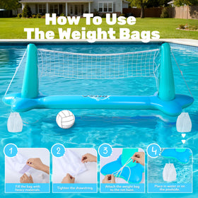 JOYIN inflatable basketball included for friendly pool competition