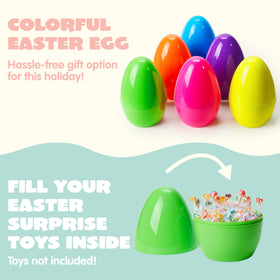 JOYIN jumbo blue Easter egg fillable, durable plastic for reuse.