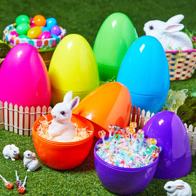 JOYIN jumbo 10in open-close Easter egg, twist design reveals surprises.