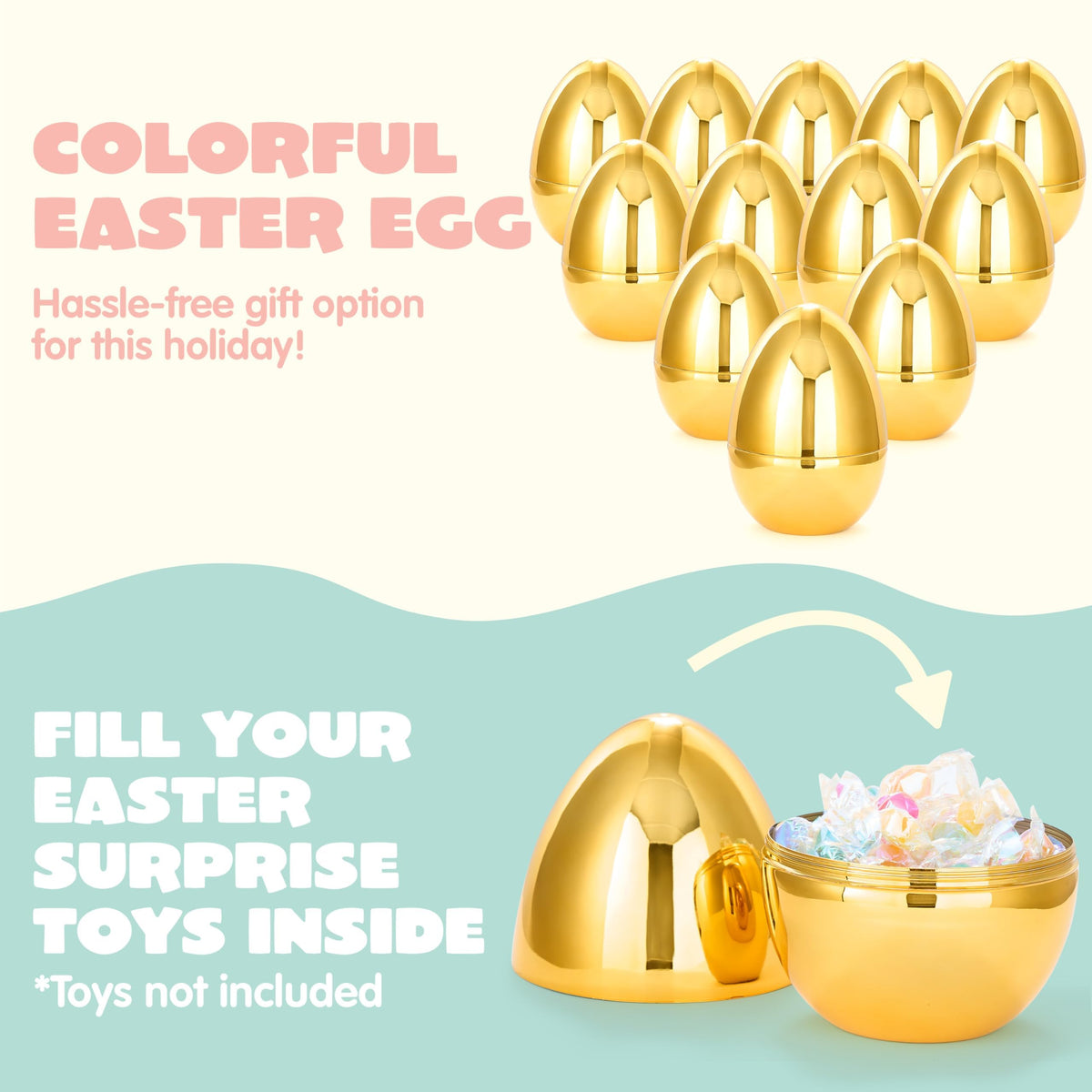 JOYIN fillable jumbo egg set perfect for classroom prizes.
