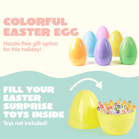 JOYIN jumbo Easter eggs in six-pack, versatile for classroom prizes.