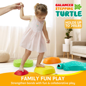 JOYIN Kids obstacle course stones provide durable, non-slip surface for safe play.
