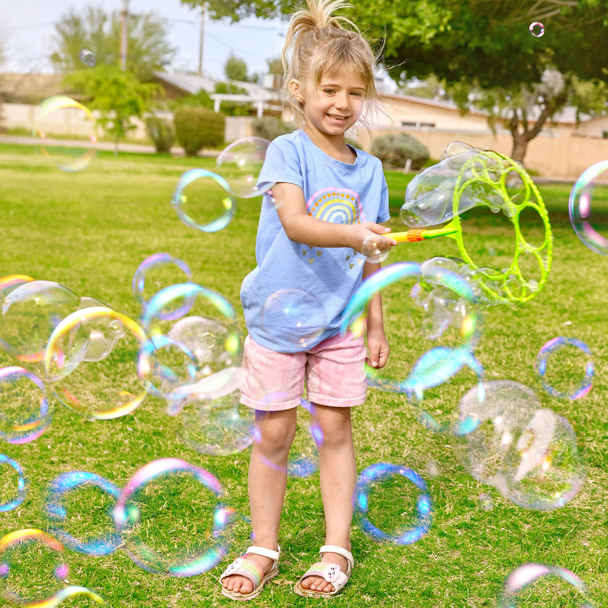 JOYIN kids outdoor bubble station for family play outdoors