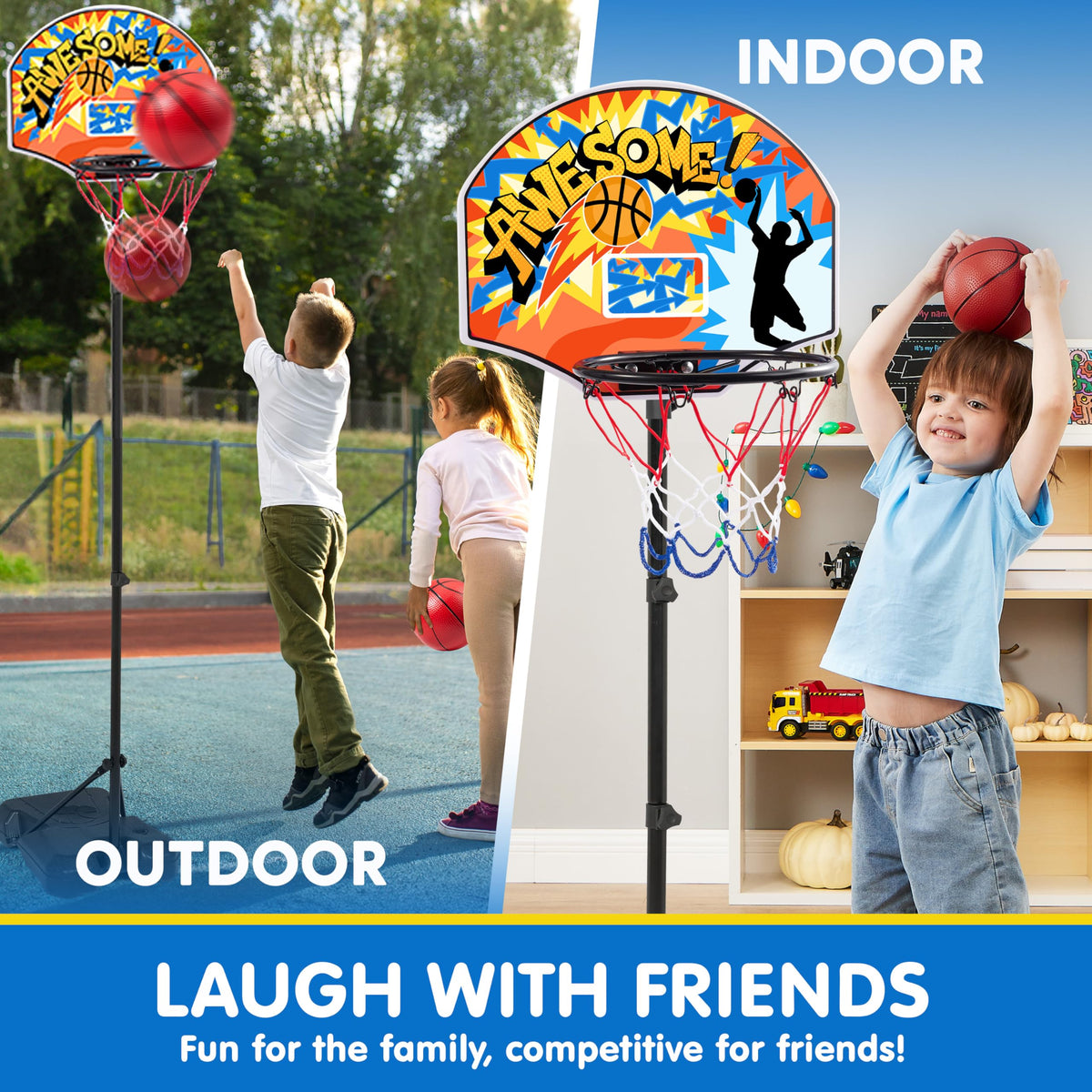JOYIN kids practicing shots improves coordination and motor skills during fun sessions