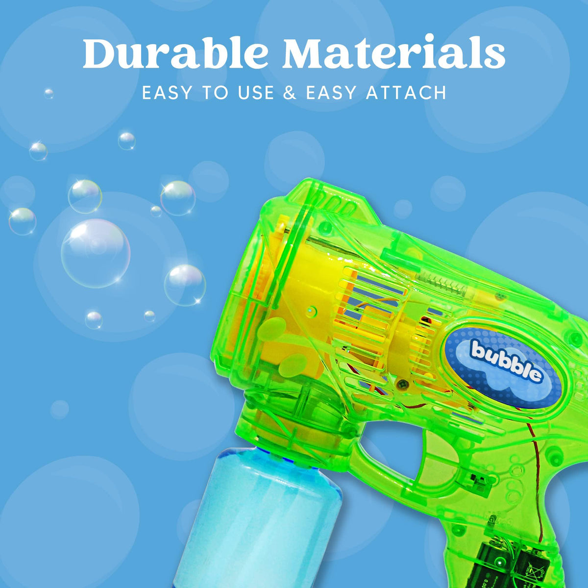 JOYIN kids using bubble guns for safe outdoor play.
