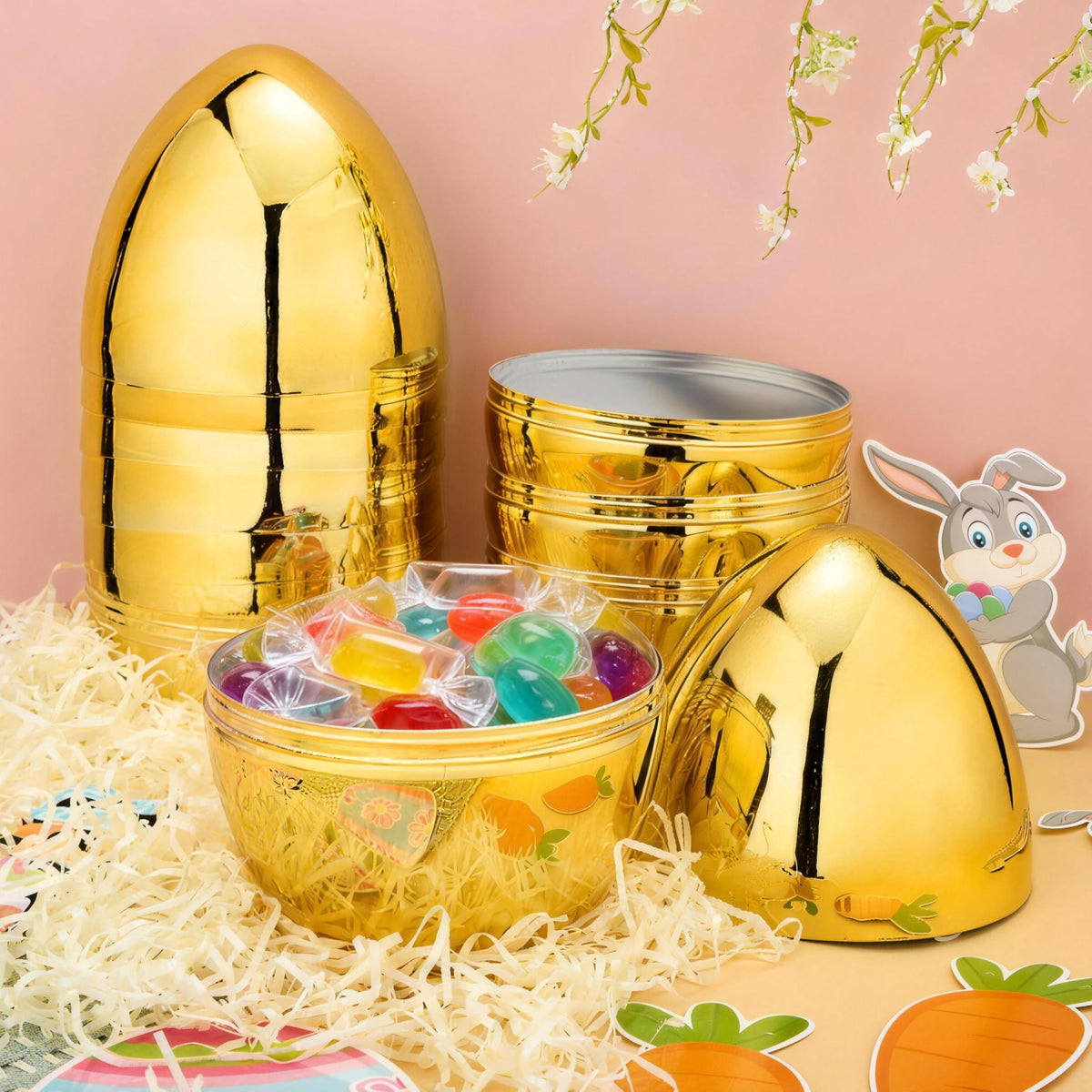 Large JOYIN Easter eggs as centerpiece display for celebrations