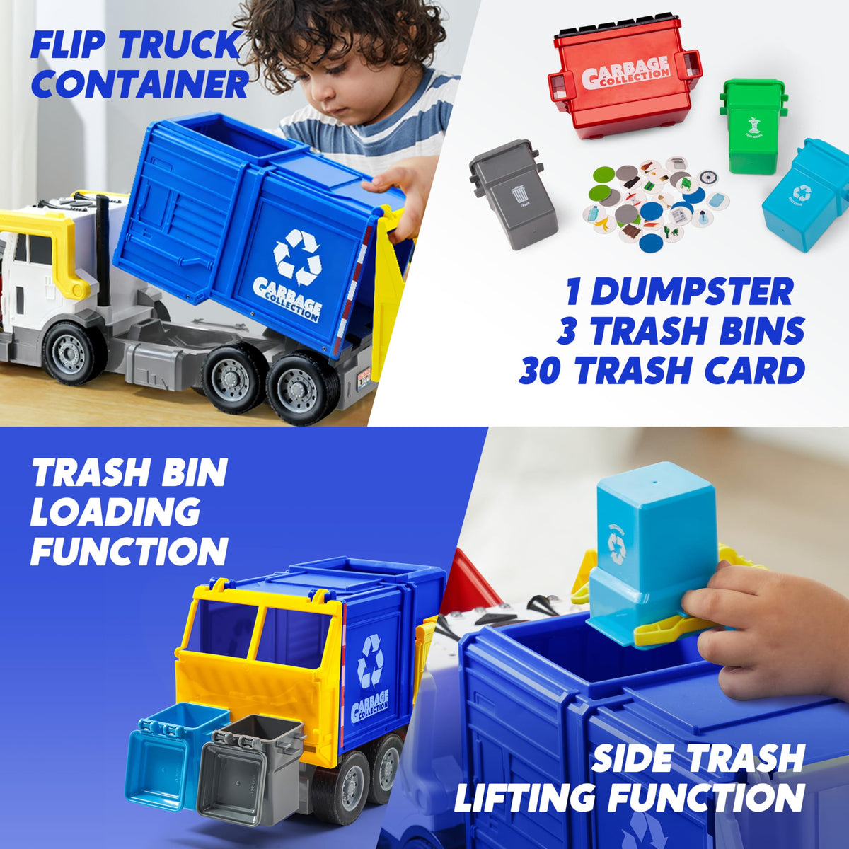 JOYIN truck rear-dump bin feature for cause-and-effect playtime.