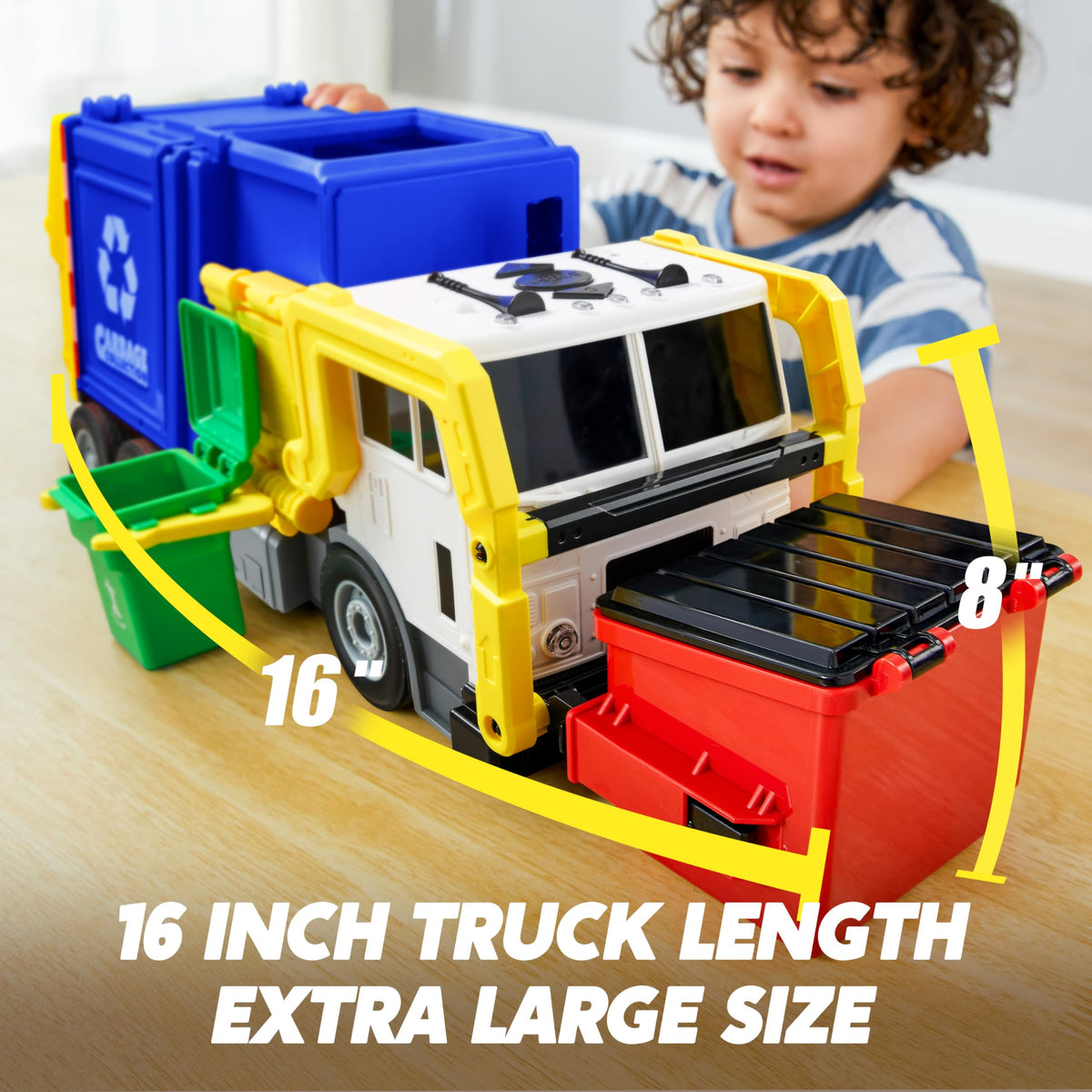 JOYIN color trash bins enable sorting basics during play.