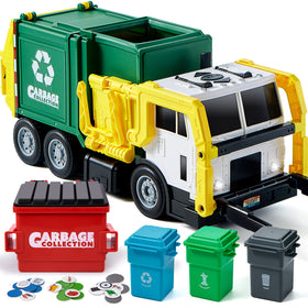 JOYIN large friction powered garbage truck with front dumper for imaginative play