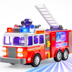 JOYIN LED fire truck with bright projections for engaging toddler play