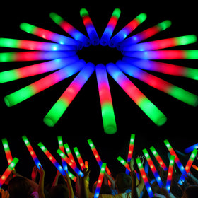 JOYIN LED foam sticks 24-pack for bright glow at parties and events