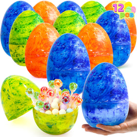 JOYIN marble Easter egg 6-inch; durable fillable shell for festive hunts.