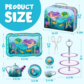 JOYIN mermaid tea set complete image suggests versatile pretend play