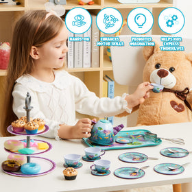 JOYIN mermaid tea-set spoons and forks for gentle tea rituals