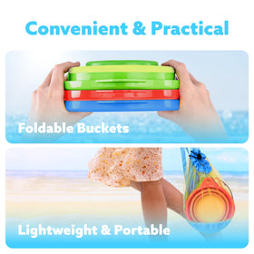 JOYIN mesh bag keeps toys organized during beach trips