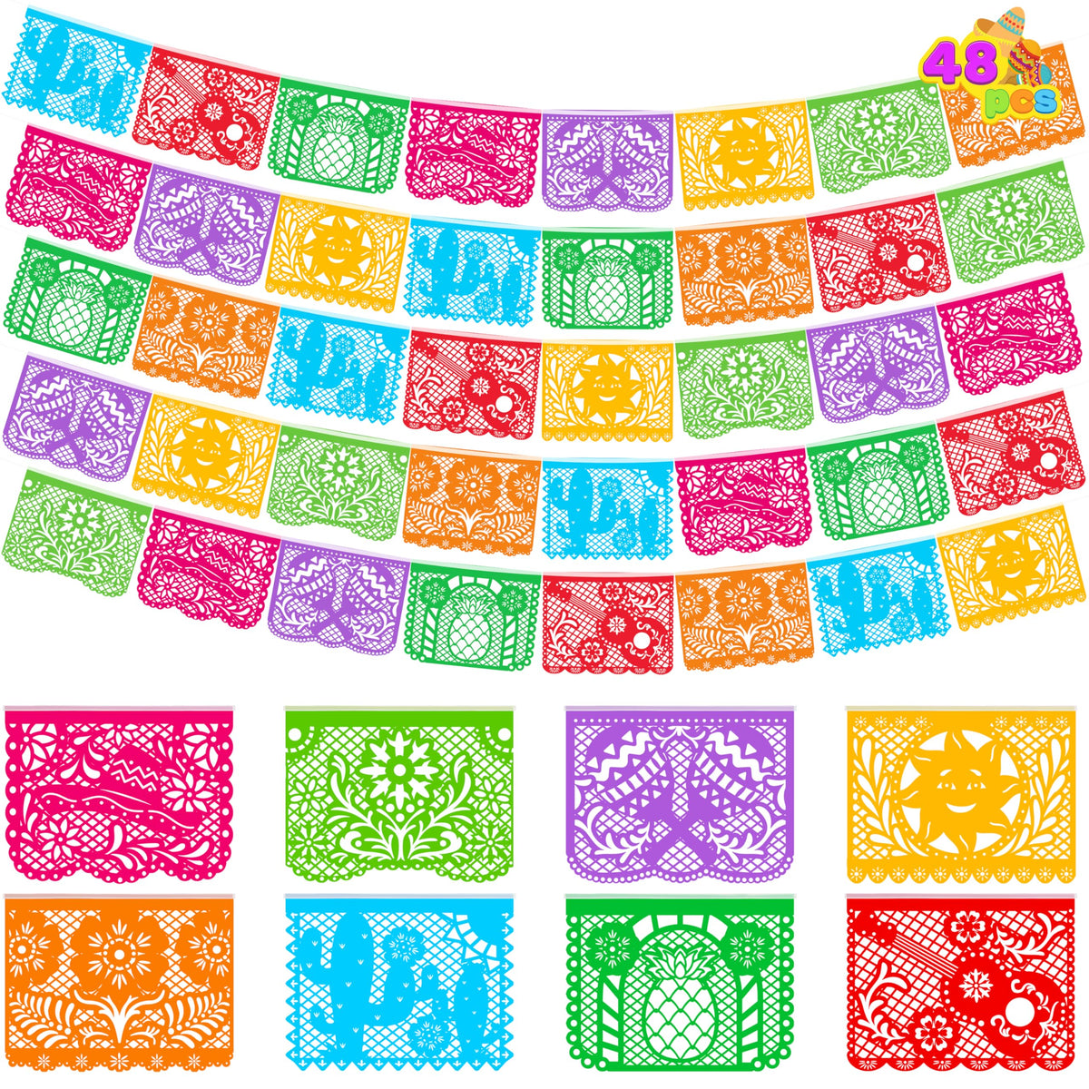 JOYIN 108ft banner six-pack for expansive party backdrops.
