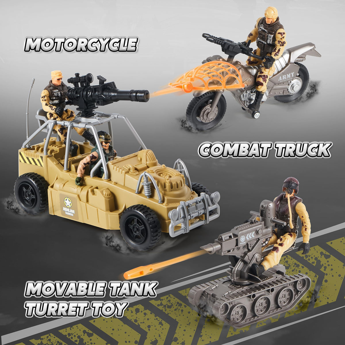 JOYIN military base helicopter: features lights and sounds for dynamic missions.