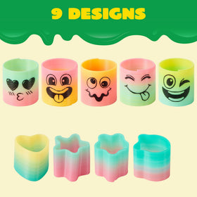 JOYIN mini round-face springs close-up highlighting compact size ideal for party favors