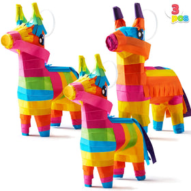 JOYIN mini donkey pinata pack offers two color options for coordination.
