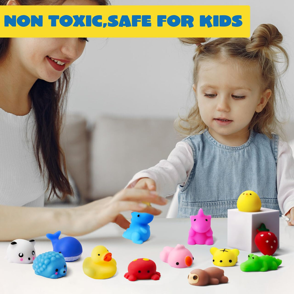 JOYIN Mochi Squishy Easy-Clean design keeps playtime hassle-free