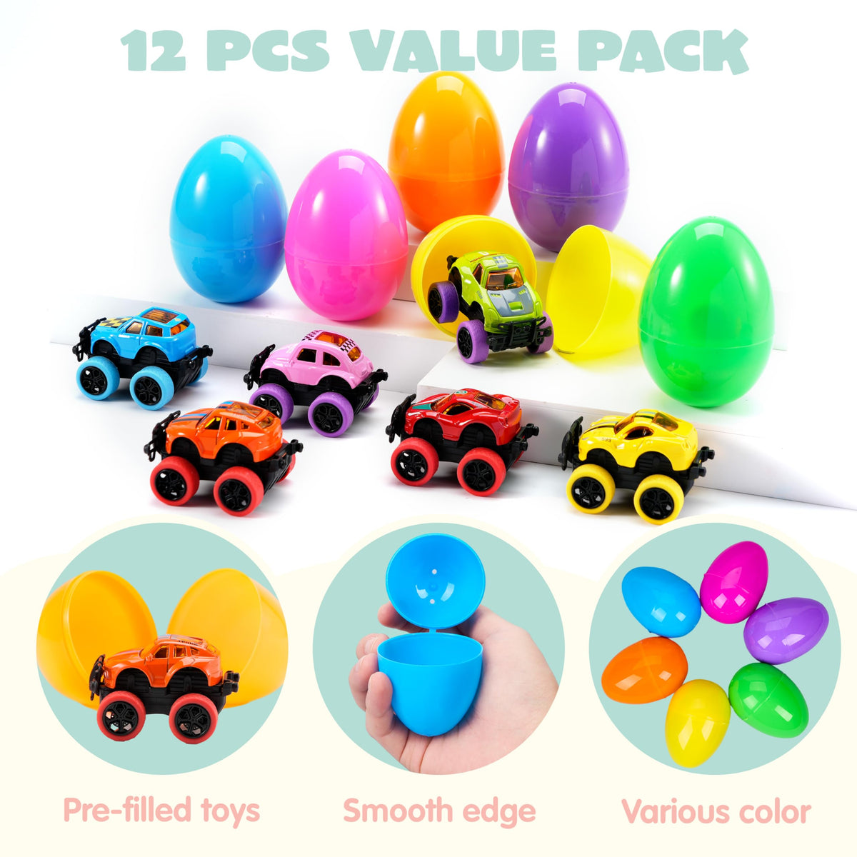 JOYIN monster car collection, variety of designs for kids' play.
