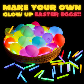 JOYIN multi-color glow sticks in red for night party glow.