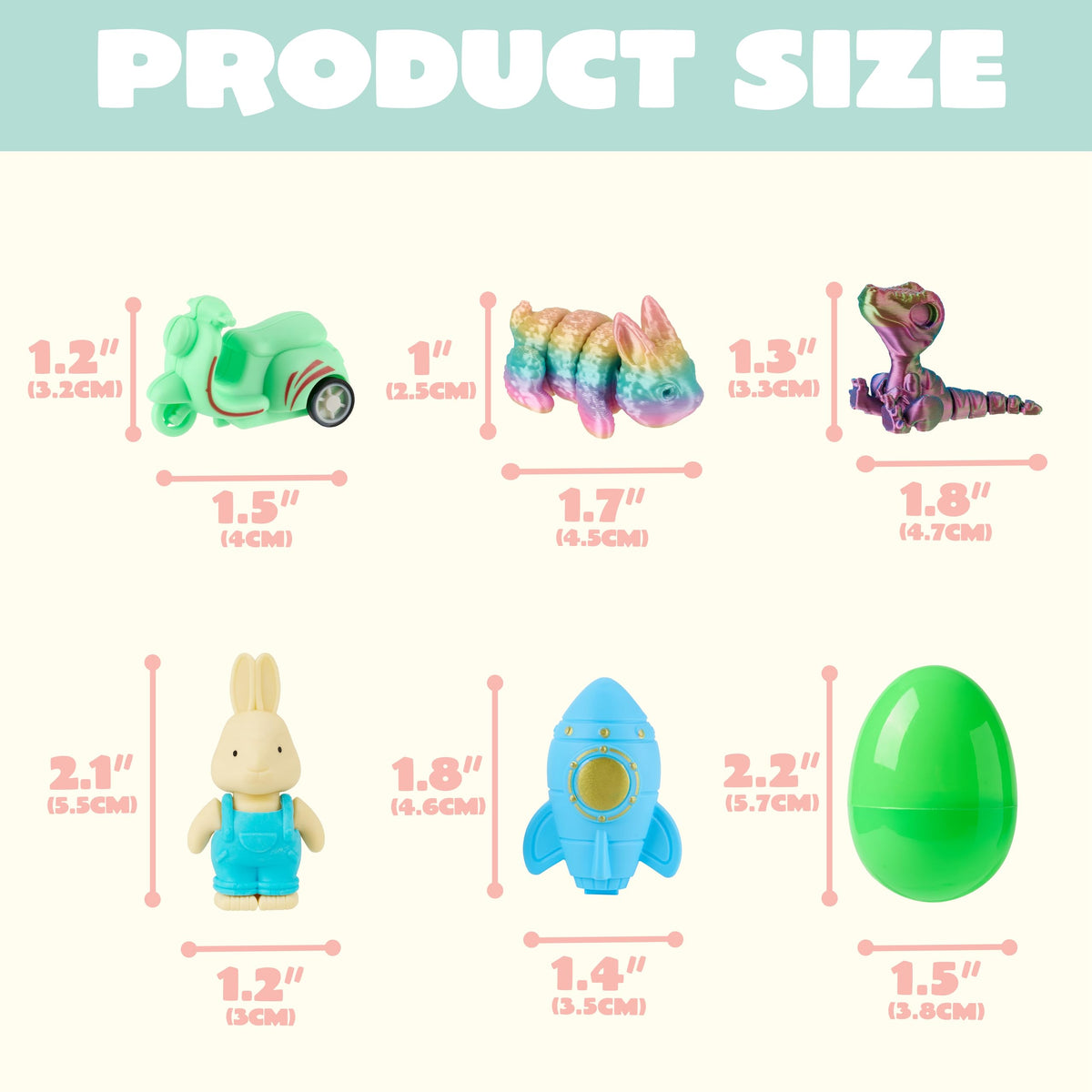 JOYIN safe, non-toxic eggs tested to meet US standards.