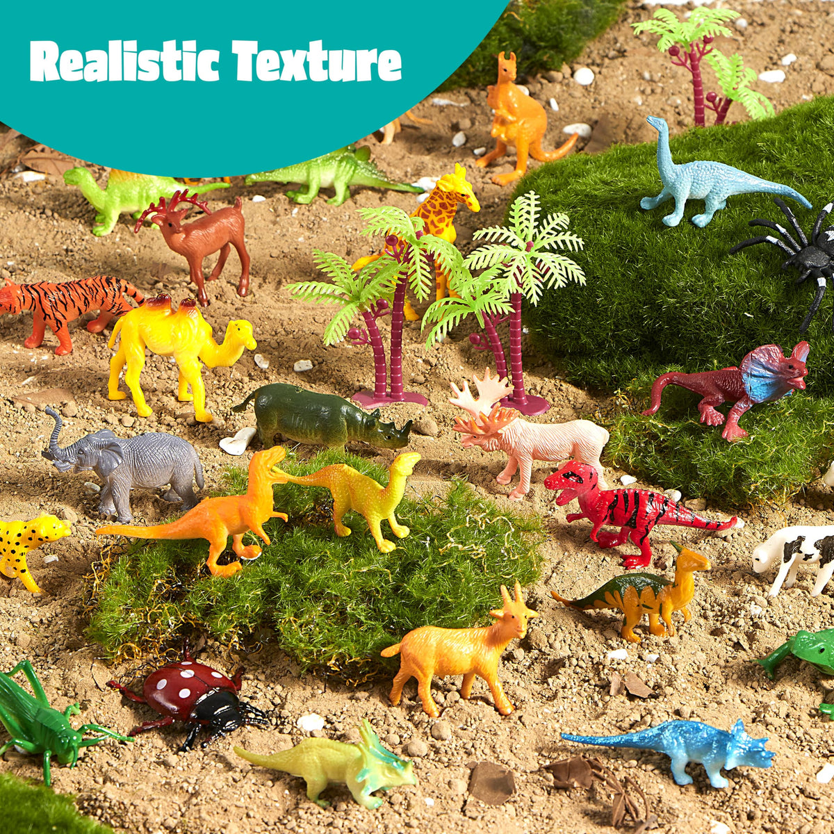 JOYIN dinosaur figures included for imaginative prehistoric play and exploration