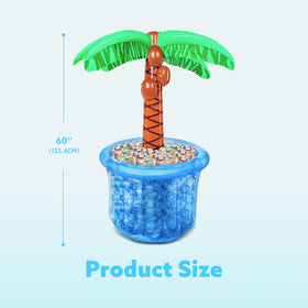 JOYIN palm tree cooler in action at a beach party