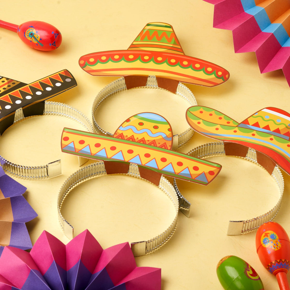 JOYIN paper sombrero headband recyclable materials for eco-friendly events.