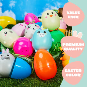 JOYIN Easter eggs as party favors with mini squishy toys