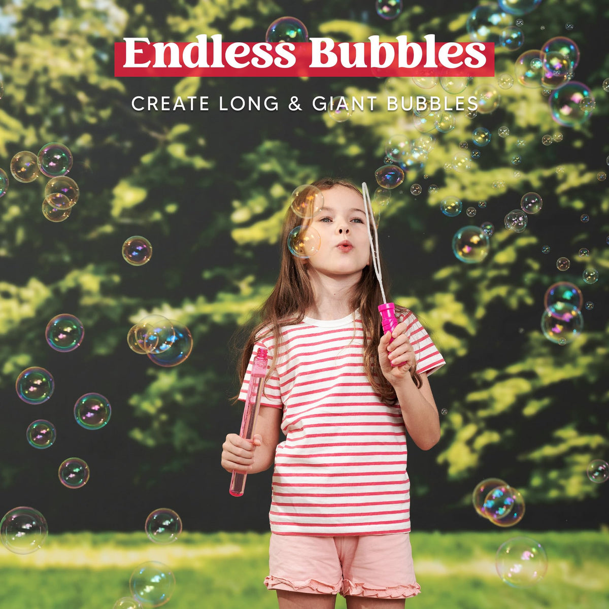 JOYIN party favors bubble wands ideal for birthdays and events.
