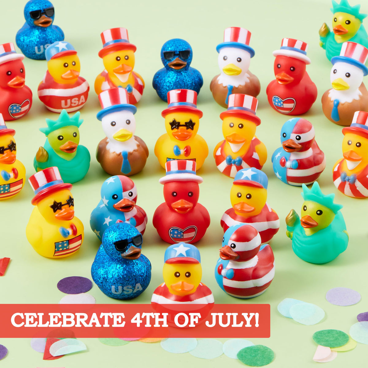 JOYIN compact 2.6-inch ducks fit party favors and decorations.