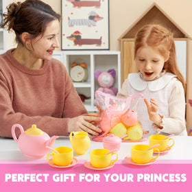 JOYIN pink tea set gift packaging ready for gifting and excitement.