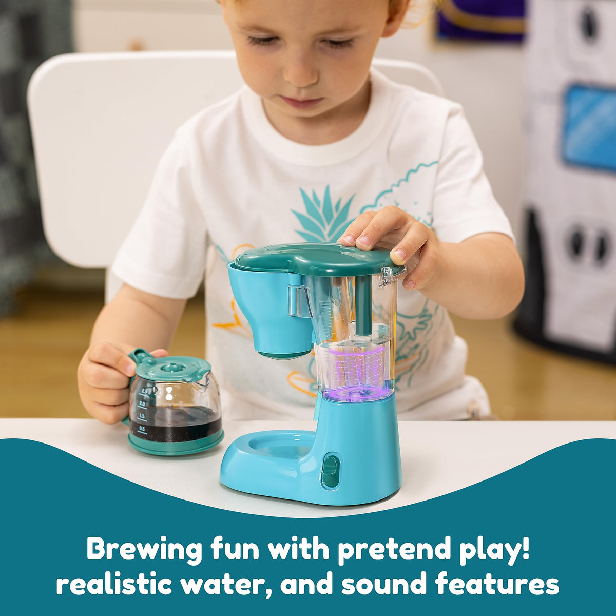 Joyin play kitchen toaster pops toast to spark daily breakfast role-play
