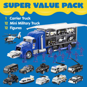 JOYIN police rescue carrier side view shows compact size for toddlers