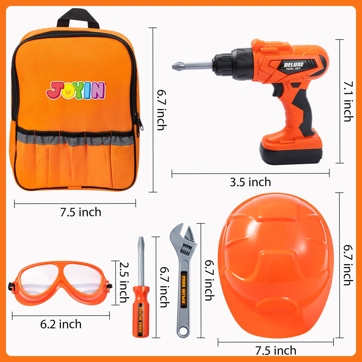 JOYIN portable tool backpack in use during imaginative projects.