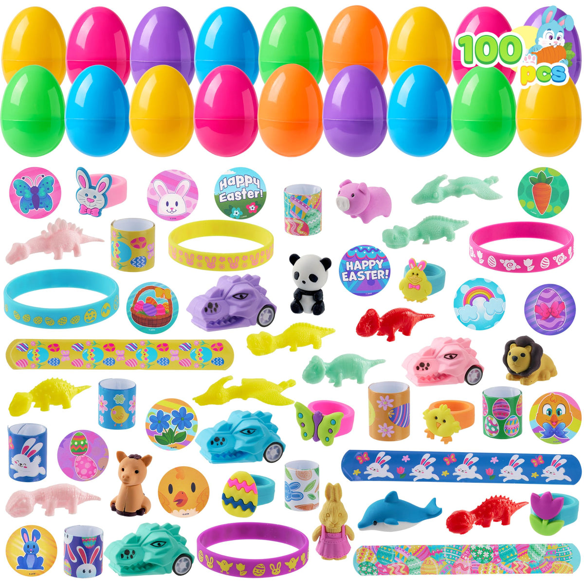 JOYIN prefilled Easter eggs with 100 shells, ideal for quick egg hunts