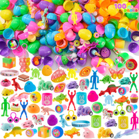 JOYIN prefilled Easter eggs with colorful shells for festive Easter hunts.