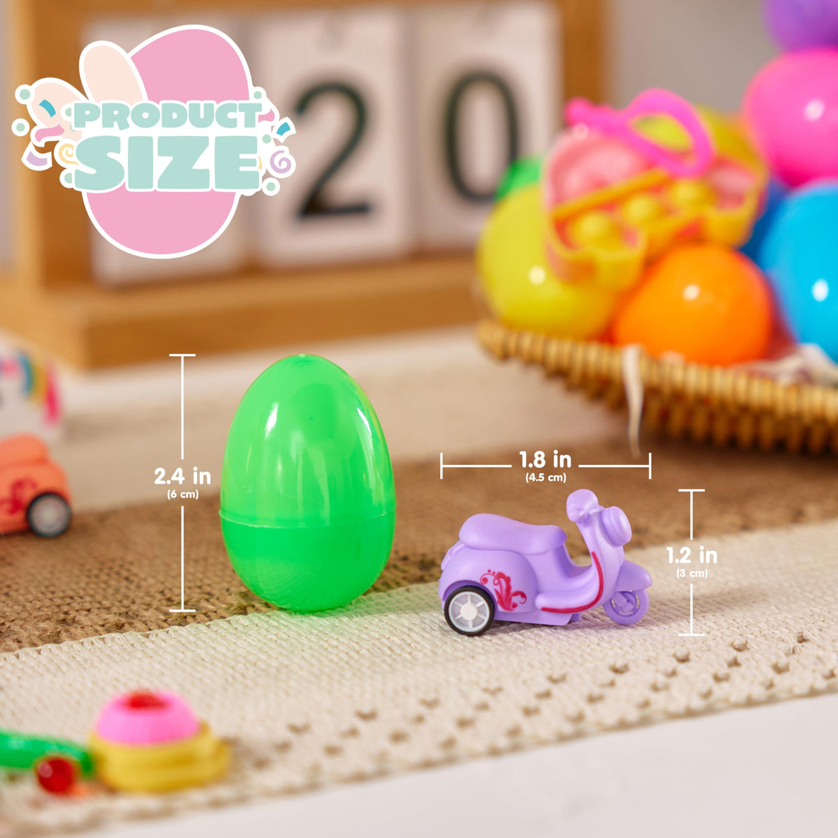 JOYIN prefilled Easter eggs made from recyclable thick plastic for safe fun.