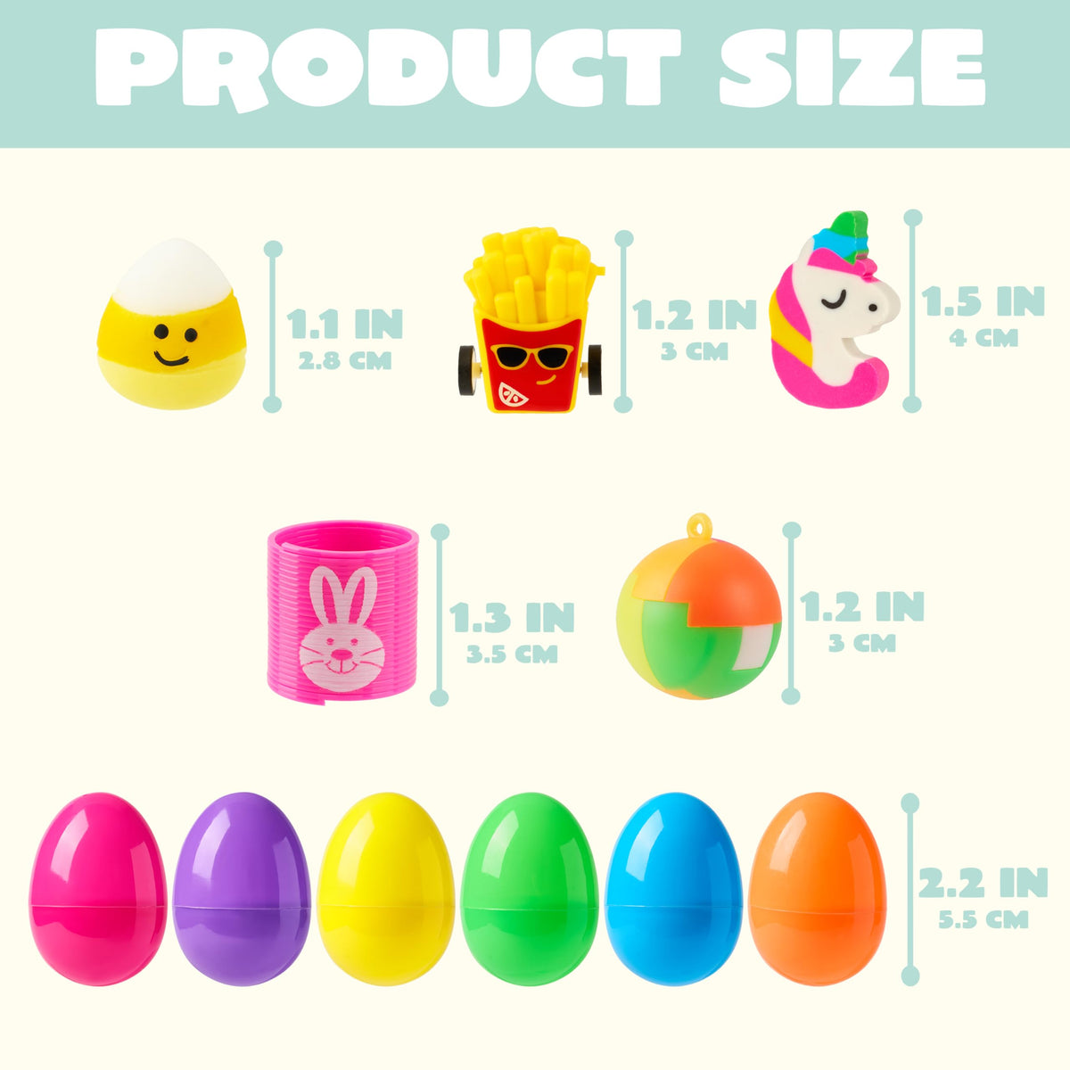 JOYIN eggs include a sticker inside for personalized party favors