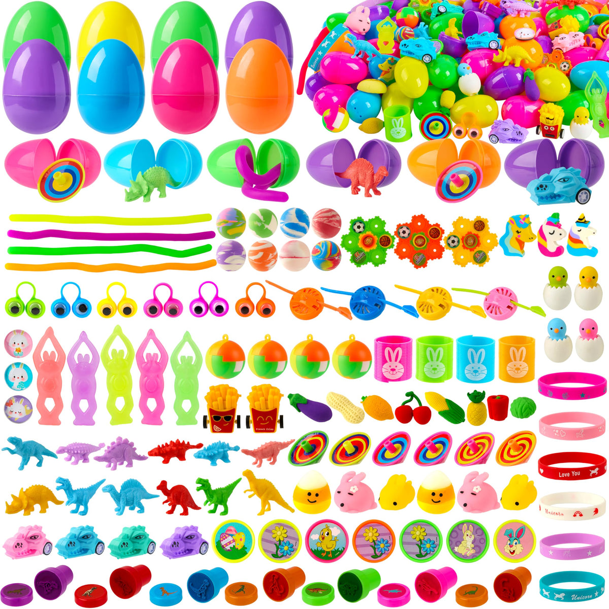 JOYIN prefilled Easter eggs with toy inside for exciting kid-friendly egg hunts