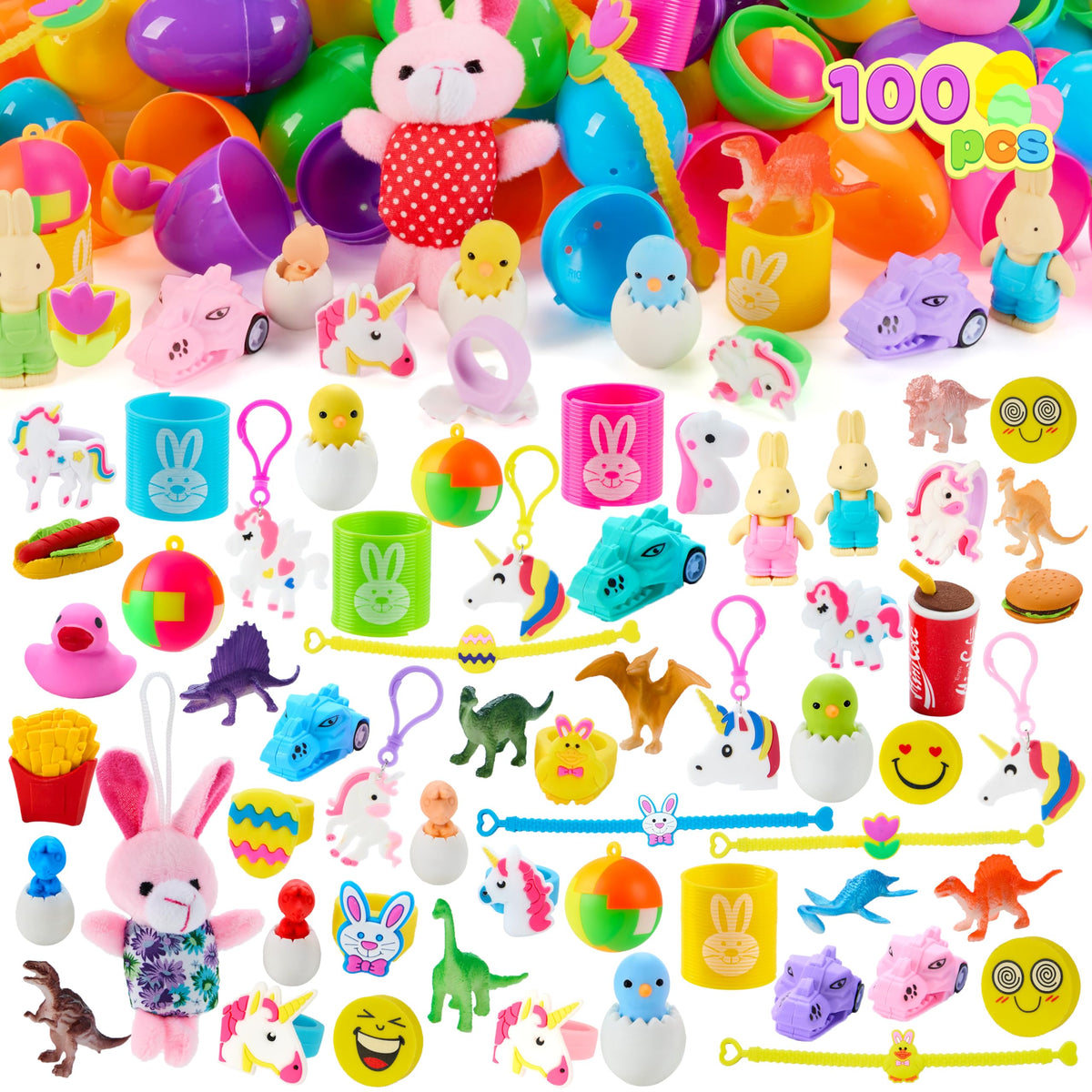 JOYIN prefilled Easter eggs with toys and stickers for exciting egg hunts