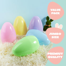 JOYIN 10-inch jumbo Easter egg, premium plastic for durable displays.