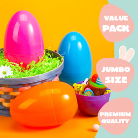 JOYIN premium quality plastic eggs offer durable, reusable Easter decor