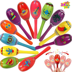 JOYIN premium wooden maracas deliver sturdy design and resonant sound for enthusiastic party moments.