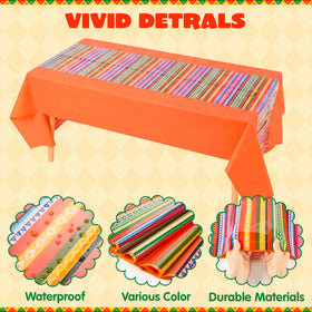 JOYIN printed Mexican theme tablecover adds vibrant decor.
