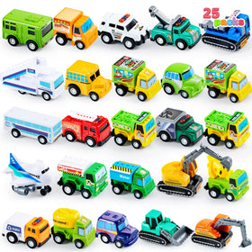 JOYIN pull-back eco-car, friction-powered fun aids early motor skill growth.