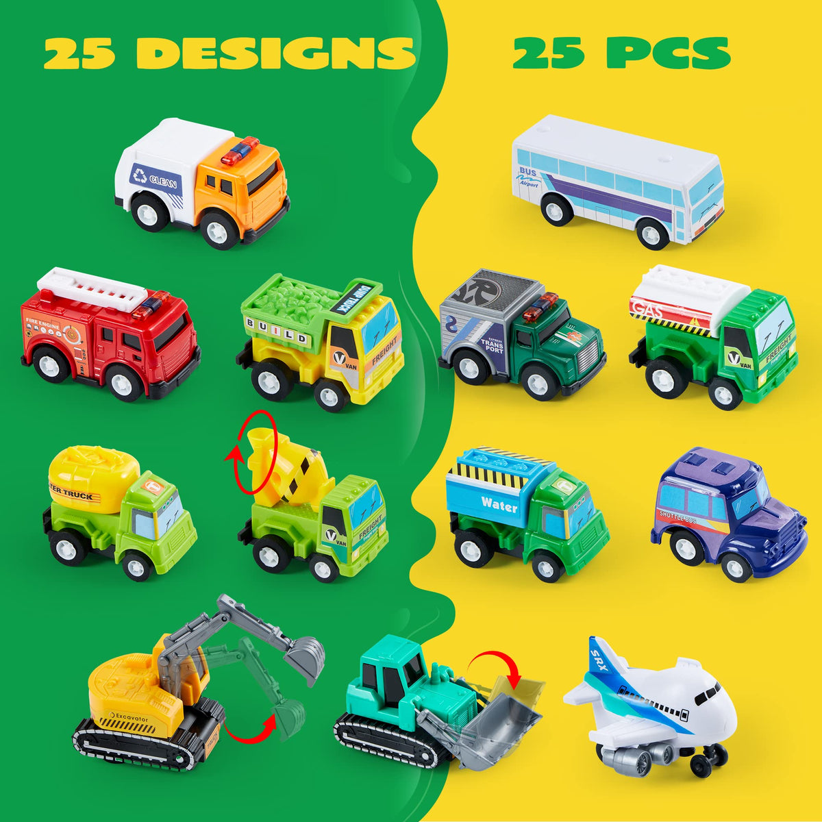 JOYIN pull-back police car, sturdy ABS plastic for safe neighborhood adventures.