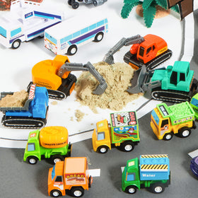 JOYIN pull-back shuttle bus, multi-vehicle set inspires ride-and-go adventures.